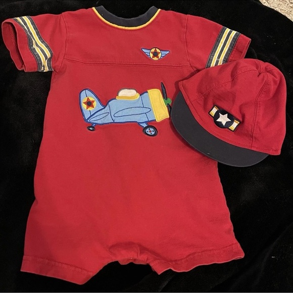 Okie Dokie Vintage~Y2K Set Of Two Bodysuit With Matching Hat Size 18Month - Picture 10 of 16